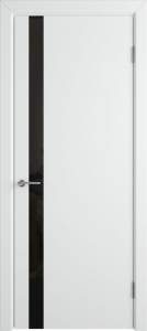 Межкомнатная дверь Владимирская Фабрика Дверей Niuta Ett Polar стекло Black Gloss 700x2000