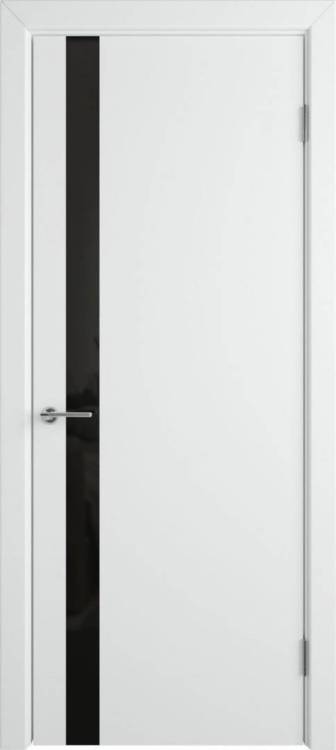 Межкомнатная дверь Владимирская Фабрика Дверей Niuta Ett Polar стекло Black Gloss 700x2000