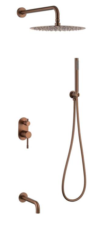 Душевой комплект Boheme Uno 464-2-BRB брашировання бронза