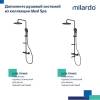Удлинитель душевой штанги Milardo Ideal Spa ILS30BRM38 черный матовый фото 10