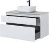 Тумба под раковину Aquanet Nova Lite 100 242581 2 ящика, белый глянец фото 11