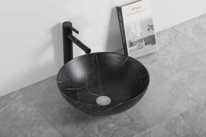Раковина Cerutti Spa CR3301MMB1 черная матовая, 40x14