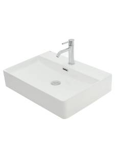Раковина AQUAme AQM5004 настольная с отверстием под смеситель 590х430х120