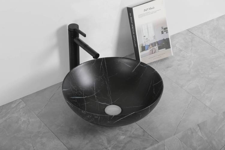 Раковина Cerutti Spa CR3301MMB1 черная матовая, 40x14