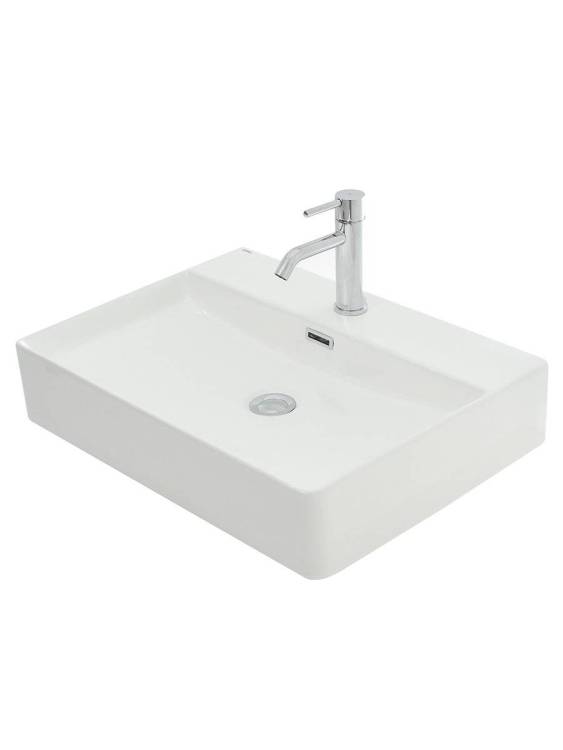 Раковина AQUAme AQM5004 настольная с отверстием под смеситель 590х430х120
