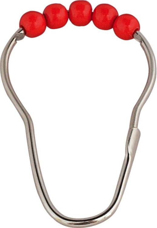 Крючки для шторы Ridder 49566 с красными шариками