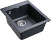 Комплект Paulmark Leer PM104249-BLM черный металлик + Смеситель Paulmark Essen Es213001-418 для кухонной мойки, черный металлик фото 3