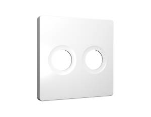 Лицевая панель для двойной TV розетки Ambrella Volt Alfa AP1333 белый матовый