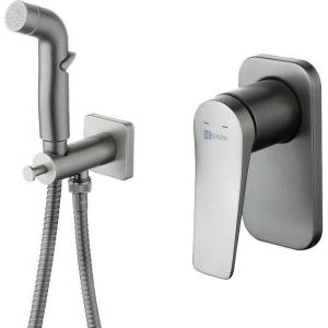 Гигиенический душ Lemark Bronx LM3719GM графит, со смесителем, с внутренней частью