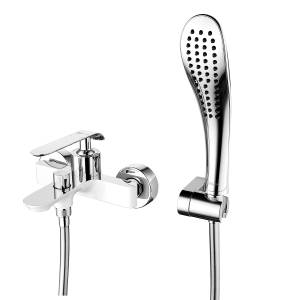 Смеситель для ванны Lemark Melange LM4934CW хром, белый