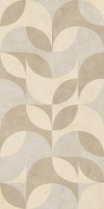 Керамогранит La Fenice Natural Terre 12NATOVWAR Decoro Ovale Warm 60x120