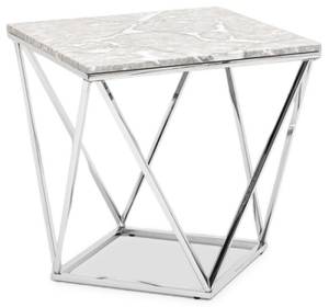 Стол журнальный Stool Group Авалон EET-0551 сталь серебро 61x61