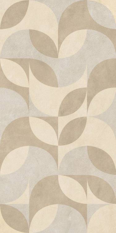 Керамогранит La Fenice Natural Terre 12NATOVWAR Decoro Ovale Warm 60x120