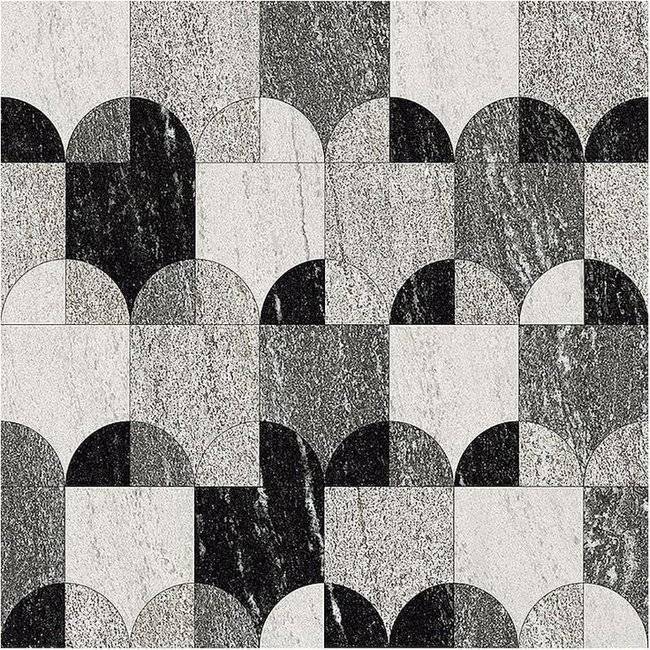 Керамогранит Fioranese Granum GRA607L Deco Arcs Grigio Levigato 60x60