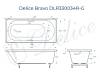 Ванна из искусственного камня Delice Bravo DLR330034R-G 170x70, белая глянцевая, с ручками хром, без ножек фото 11