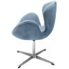 Кресло Bradex Home Swan Style Chair FR 0654 серый/искусственная замша фото 3