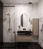 Раковина-столешница Armadi Art Flat 859-100-NM моноблок Nero Marquina 1010x452x80 фото 2