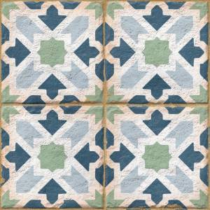 Керамогранит Ennface Pattern ENPTR6008MT2020 Morocco Cobalt 20x20