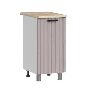 Кухонный модуль напольный Аленушка Лотос Н 400 Н00231159 кашемир,скоба антрацит