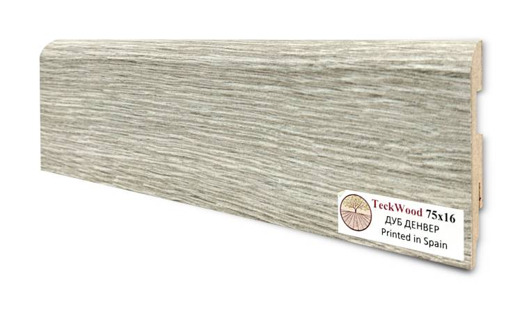 Плинтус Teckwood Цветной Дуб Денвер 2000x75x16