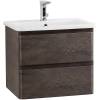 Тумба под раковину Belbagno Albano-Cer ALBANO-CER-500-2C-SO-RNG 47x44x50 Robere Nature Grigio подвесная с двумя выкатными ящиками фото 3