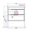 Тумба с раковиной Aqwella Fargo FRG0107DB коричневый фото 3