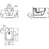 Биде подвесное Ideal Standard Tesi T3552V3 черный шелк фото 6