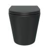 Унитаз подвесной Watersense Rita W00085 безободковый, сиденье микролифт, черный матовый фото 15