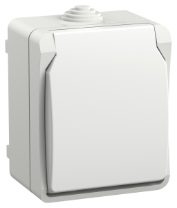 Розетка 1-местная с заземлением IEK Fors ERS12-K01-16-54-DC белый