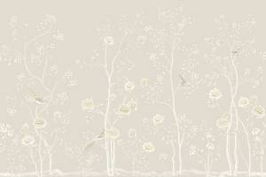 Бесшовные Eco обои Ortograf Chinoiserie 33923 Blooming grove Гладь ОЕ-Р2