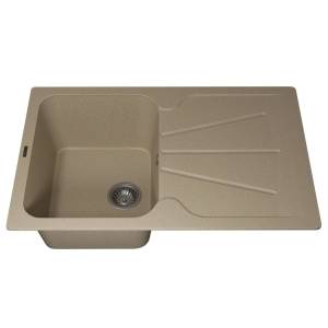 Мойка кухонная Uperwood Quartz UPD-04 3910202113 бежевая, 78x51