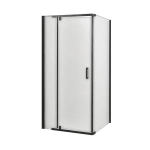 Душевой уголок Royal Bath HPVD RB1120HPVD-C-BL профиль черный, стекло матовое, 120x100x200