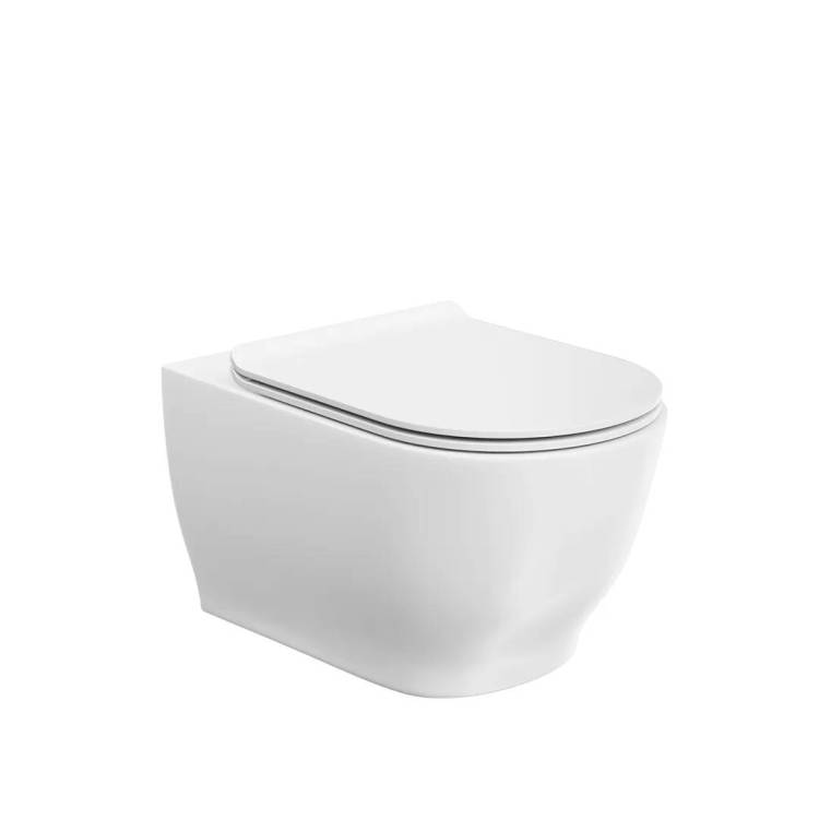 Унитаз подвесной Kerama Marazzi Modula MO.wc.02 безободковый, белый глянцевый, без сиденья