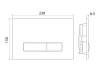 Кнопка смыва BelBagno Genova BB018-GV-BIANCO белый фото 2