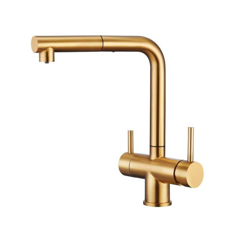 Смеситель для кухни EMAR PVD ECB - 7017 PVD Golden