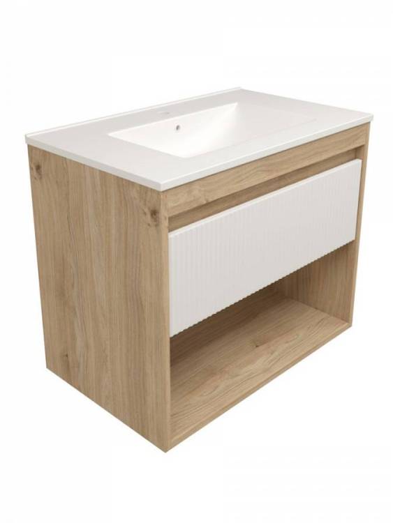 Фасад для тумбы Watersense Nancy W01753 белый, 75 см