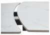 Стол Woodville Balde 593881 matt white marble solid ceramic/black 120(180)x85x76 фото 8