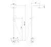 Душевая стойка Abber Thermostat AF8516L с термостатом и изливом, хром фото 2
