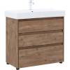 Тумба с раковиной Aquanet Nova Lite 00302477 85 дуб рустикальный, 3 ящика
