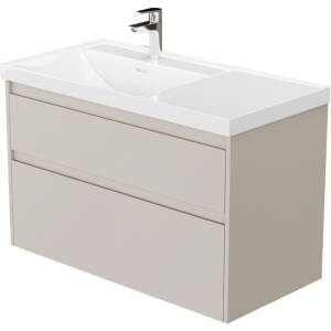Тумба с раковиной Aquanet Nova Lite 2.0 90 L 365921 Бежевый