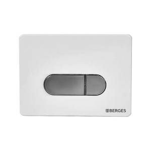 Кнопка смыва Berges Novum 40037 D7 белая, глянец