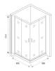 Душевой уголок Good Door Spirit CR-90-C-CH СП00024 профиль глянцевый хром, стекло прозрачное, 90x90x190 фото 9