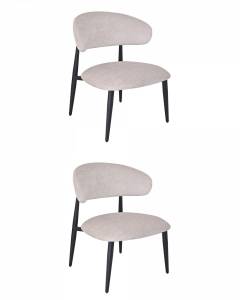 Кресло лаунж Stool Group Ayla DX-2718 FINE-151 X2 Серый 2 шт.