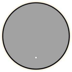 Зеркало Aquanet Контур 00367652 LED подсветка, черное, D60