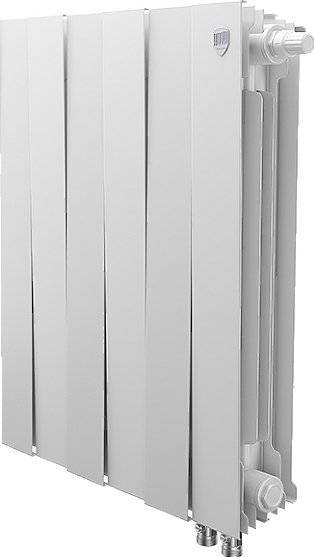 Радиатор биметаллический Royal Thermo Piano Forte 500 VDR bianco traffico, 6 секций, белый