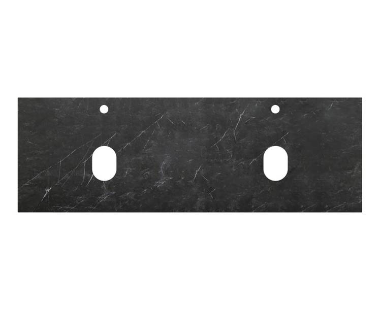 Столешница BelBagno KEP-140-2-MNO Marmo Nero Opaco, 140.4x46.2