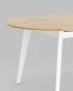 Стол обеденный Stool Group Rondo 80.557.01 8029 дуб/белый 135x100x77 фото 5