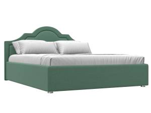 Интерьерная кровать Лига Диванов Афина 123578 амур зеленый, рогожка 160x200