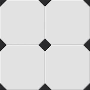 Керамогранит El Molino Betera Black-White R 33.3x33.3