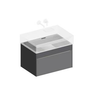Тумба под раковину Kerama Marazzi Logica LOG.70.2\ST стальной серый, 70 см